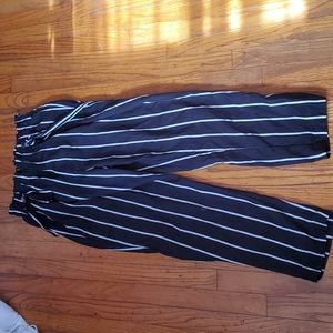 Black striped pants
